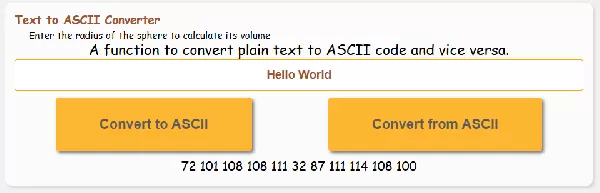 Convert Text to ASCII