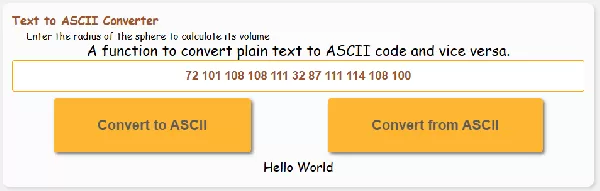 Convert Text from ASCII